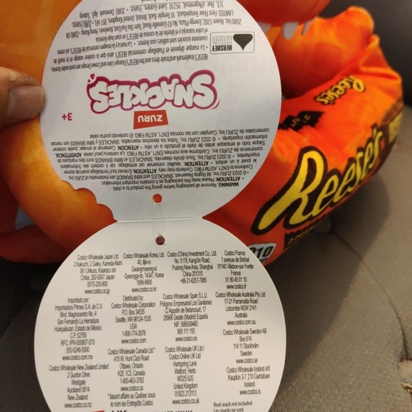 ZURU Snackles Reese's Dragon FELIX 14" Plush Super Soft Stuffed Animal Orange - Picture 8 of 10